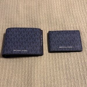 Michael Kors Men's large and small wallet set